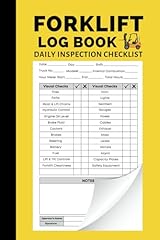 Forklift log book for sale  Delivered anywhere in Ireland