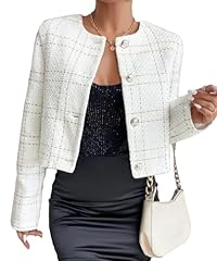 Tweed blazers women for sale  Delivered anywhere in USA 