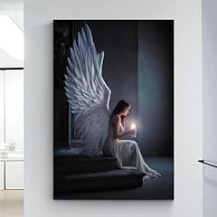 White angel painting for sale  Delivered anywhere in USA 