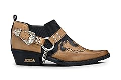 Men leather cowboy for sale  Delivered anywhere in UK