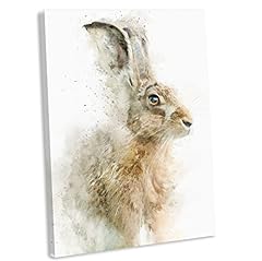 Brown hare portrait for sale  Delivered anywhere in UK