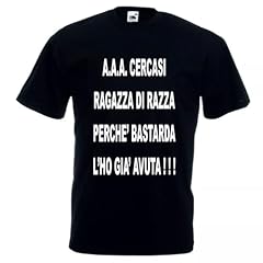 Shirt divertente aaa usato  Spedito ovunque in Italia 