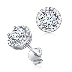 Chicsilver diamond earrings for sale  Delivered anywhere in USA 