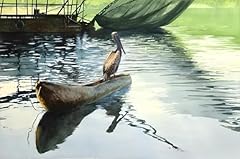 Pelican watercolors wall for sale  Delivered anywhere in USA 