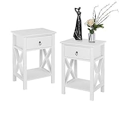 Bonnlo white nightstands for sale  Delivered anywhere in USA 