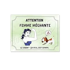 Pancarte humour femme d'occasion  Livré partout en France