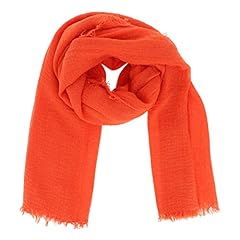 Foulard donna arancione usato  Spedito ovunque in Italia 