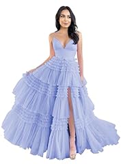 Tiered tulle prom for sale  Delivered anywhere in UK
