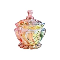 Used, SOCOSY Royal Embossed Clear Glass Apothecary Jar With for sale  Delivered anywhere in USA 