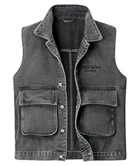 Harbrosrce gilet jeans usato  Spedito ovunque in Italia 