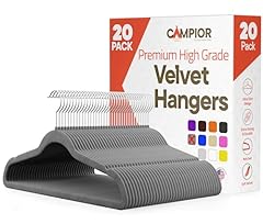 Gray velvet hangers for sale  Delivered anywhere in USA 