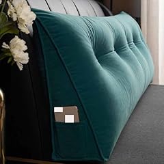 Velvet triangular headboard for sale  Delivered anywhere in UK