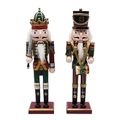 2pcs wooden nutcracker for sale  Delivered anywhere in UK