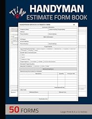 Handyman estimate form for sale  Delivered anywhere in USA 