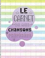 Carnet chansons préférées d'occasion  Livré partout en France