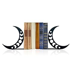 Moon metal bookends for sale  Delivered anywhere in USA 