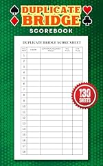 Duplicate bridge scorebook for sale  Delivered anywhere in USA 