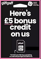 Pickpiff giffgaff sim gebraucht kaufen  Wird an jeden Ort in Deutschland