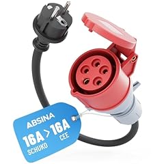 Absina adapter schuko gebraucht kaufen  Wird an jeden Ort in Deutschland