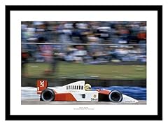 Framed ayrton senna for sale  Delivered anywhere in UK