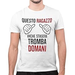 Maglietta divertente uomo usato  Spedito ovunque in Italia 