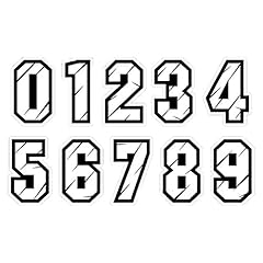 Number stickers motorcycle for sale  Delivered anywhere in UK