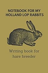 Notebook holland lop for sale  Delivered anywhere in USA 