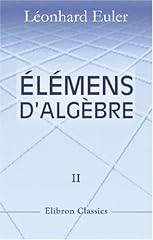 élémens algèbre léonard d'occasion  Livré partout en France