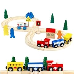 Wooden train set for sale  Delivered anywhere in UK