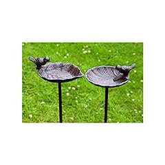 Abbeveratoio uccelli, Bar in giardino bagno uccello, in ghisa, 1 Pezzo, 20 cm x 14 cm x 98 cm, usato usato  Spedito ovunque in Italia 