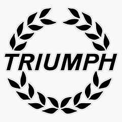 Triumph logos sticker for sale  Delivered anywhere in USA 