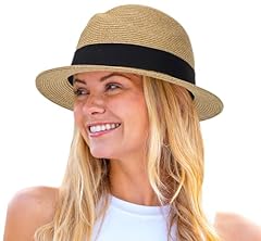 Straw fedora sun for sale  Delivered anywhere in USA 