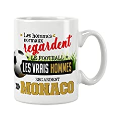 Mug foot - les vrais hommes regardent Monaco. Cadeau d'occasion  Livré partout en France
