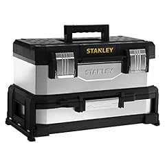 Stanley 1-95-830 Metal/Plastic Galvanized Tool Box,, used for sale  Delivered anywhere in UK