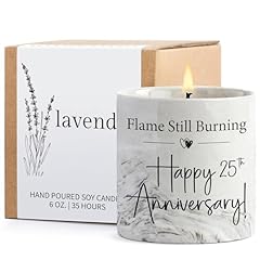 25th anniversary candle for sale  Delivered anywhere in USA 