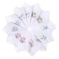 Tiesome 12pcs handkerchiefs for sale  Delivered anywhere in UK