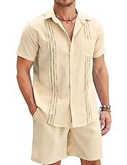 Coofandy guayabera ensemble d'occasion  Livré partout en France