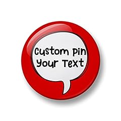Custom pin button for sale  Delivered anywhere in UK