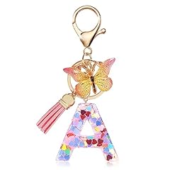 Alphabet keychain initial for sale  Delivered anywhere in UK