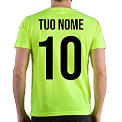 Usato, CHEMAGLIETTE! T-Shirt Personalizzata con Stampa Nome e Numero Maglietta Sportiva Calcio Calcetto Personalizzabile usato  Spedito ovunque in Italia 