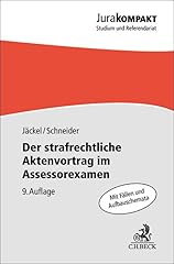 Strafrechtliche aktenvortrag i gebraucht kaufen  Wird an jeden Ort in Deutschland