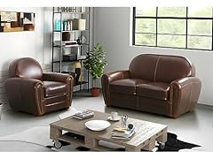 Fauteuil club cuir d'occasion  Livré partout en France