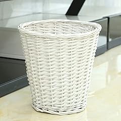Handwoven wicker trash for sale  Delivered anywhere in USA 