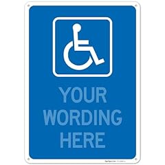 Custom handicapped sign for sale  Delivered anywhere in USA 