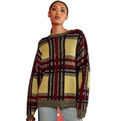 Plaid mohair sweater for sale  Delivered anywhere in UK