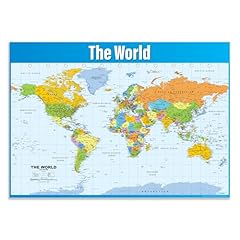 Map wall chart for sale  Delivered anywhere in UK
