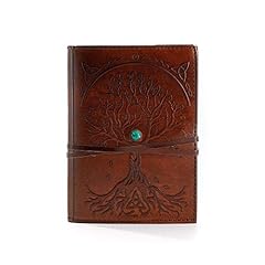 Leather journal refillable for sale  Delivered anywhere in UK