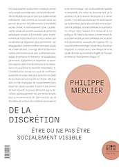 Discrétion socialement visibl d'occasion  Livré partout en Belgiqu