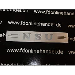 Nsu schriftzug sticker gebraucht kaufen  Wird an jeden Ort in Deutschland