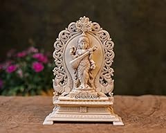 Dust Marble Saraswati MATA Statue, 21 cm Big Ivory for sale  Delivered anywhere in Canada